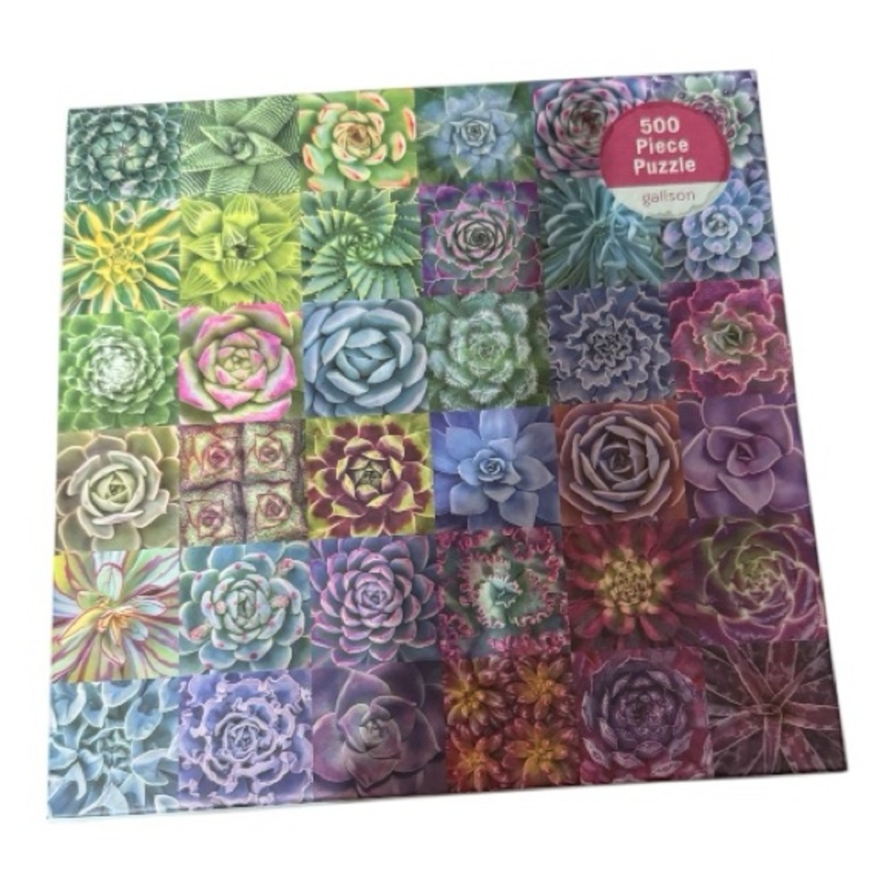 Galison “Succulent Spectrum” 500-Piece Jigsaw Puzzle